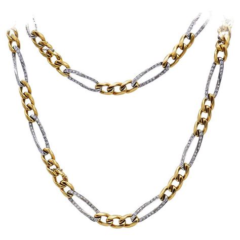 cartier yellow gold chain necklace|cartier gold chain men.